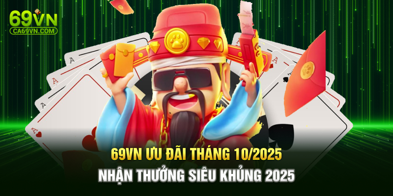 69VN Ưu Đãi Tháng 10/2025 – Nhận Thưởng Siêu Khủng 2025